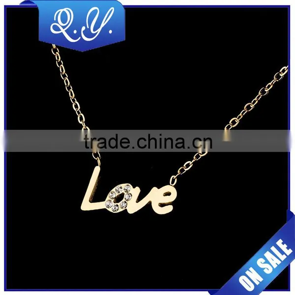 Custom Letter Design Necklace Sets Love Shaped Necklace for Lovers photo-2