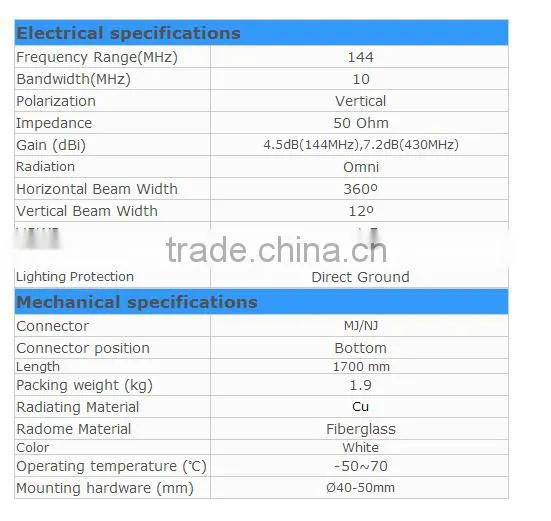 Diamond Base Antenna,X50 Diamond Dual Band VHF UHF Base Station Antenna,omnidirectional Uhf 400-470mhz Antenna photo-2