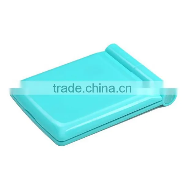 Plastic Makeup Mirror With Led Lights / Lighting Pocket Led Makeup Mirror / Square Compact Led Mirror Light photo-2
