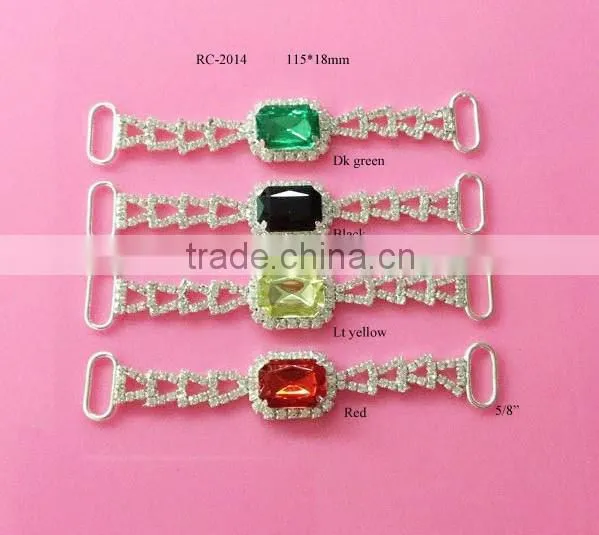 Stock Hot Selling Factory Price Acrylic Rhinestone Connector for Headband/hairwear(RC-2014) photo-2