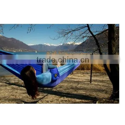 Custom Outdoor Folding Hammock With Canopy, Dries Quickly Outdoor Hanging Bed, Parachute Fabric Hammock photo-2