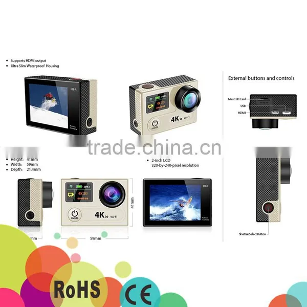 Dual Screen Eken H8R 4k 30fps Sport Camera 4k photo-3