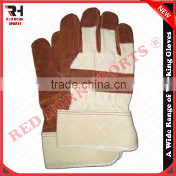 Cow Split Leather Safety Gloves, Cheap Working Gloves photo-3