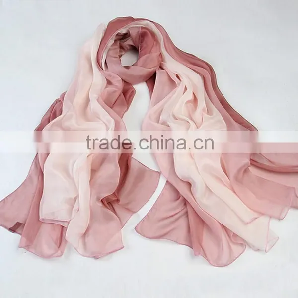 100%silk Multi-coloured Long Silk Scarves photo-6