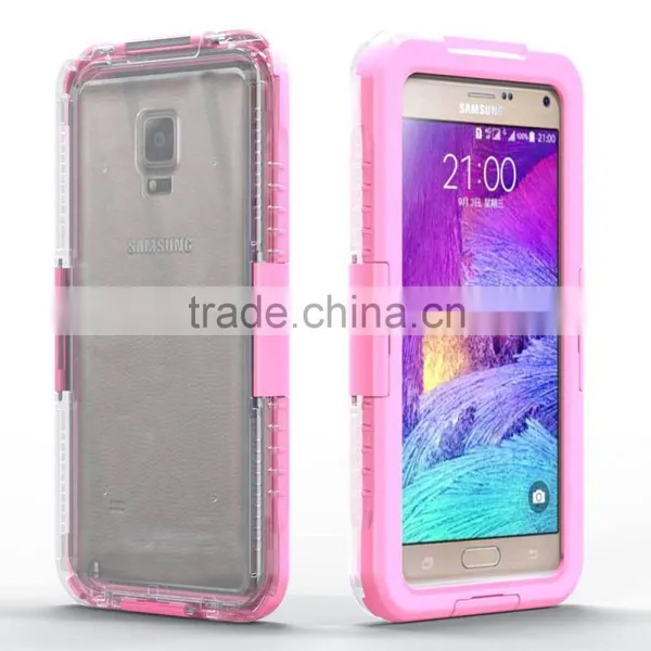 Waterproof Sealed Underwater Diving Clear Case Cover For Samsung Galaxy Note 4 photo-6