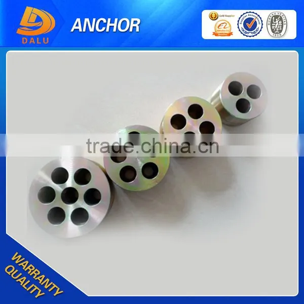 Pre Stressed Concrete Steel Strands Multi Holes Round Wedge Anchors photo-5