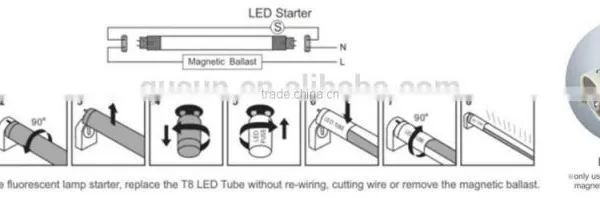 4ft T8 LED Tube 1200mm 18W, 1800lm photo-4