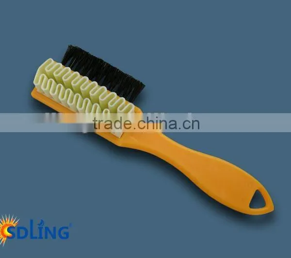 Wooden Handle Black Hair Rubber Shoe Cleaning Brush
