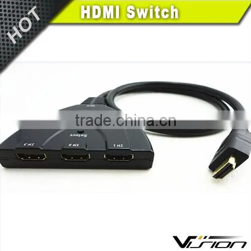 3 Port 1080p Hdmi Auto Switch Splitter Switcher HUB Box Cable LCD Hdtv photo-5