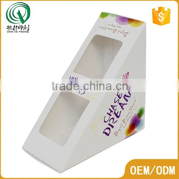 Triangle Shape Bespoke Small Food Carton Gift Box With Clear Window Quality Choice Supplier's Choice photo-4