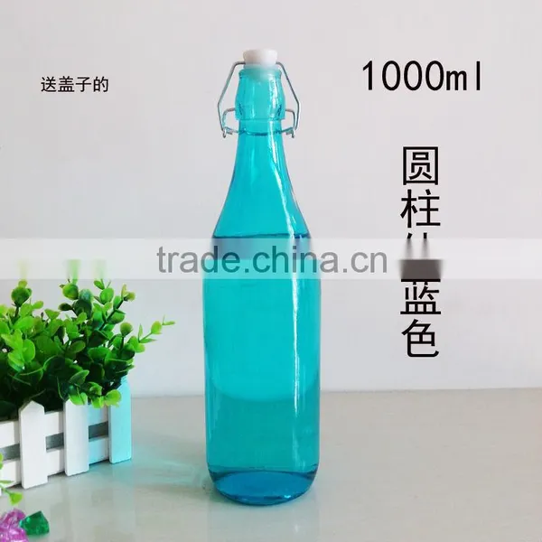Glass Juice Bottle With Stopper, Glass Liquor Bottle, Glass Drinking Bottles