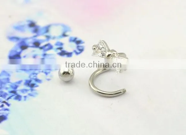 Lip Ring Labret Studs Flower Eyebrow Rings Helix Ear Piercing photo-2