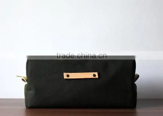 Custom High Quality Waxed Canvas Toiletry Bag Quality Choice Supplier's Choice photo-3