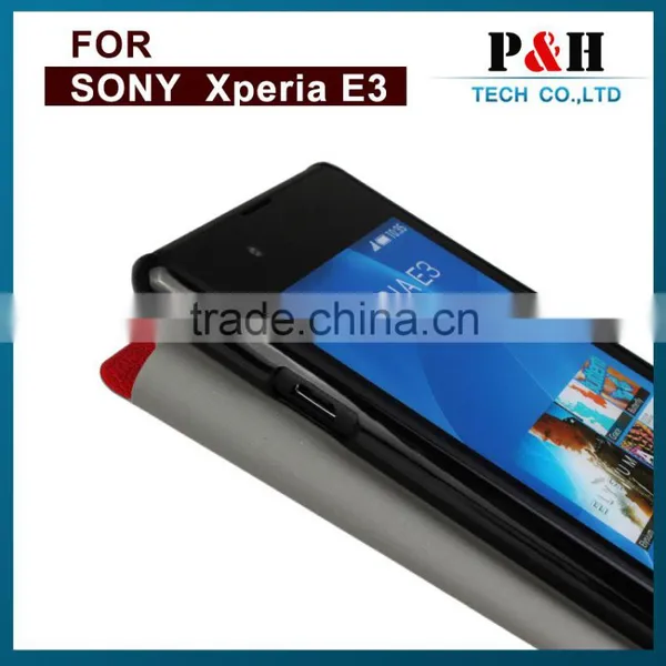 New Product Flip Cover Mobile Phone Case for Sony Xperia E3, Leather Flip Cover Case for Smartphone photo-6