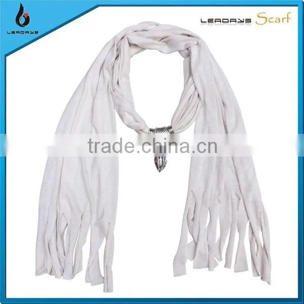 Hot China Products Wholesale White Scarf Necklace