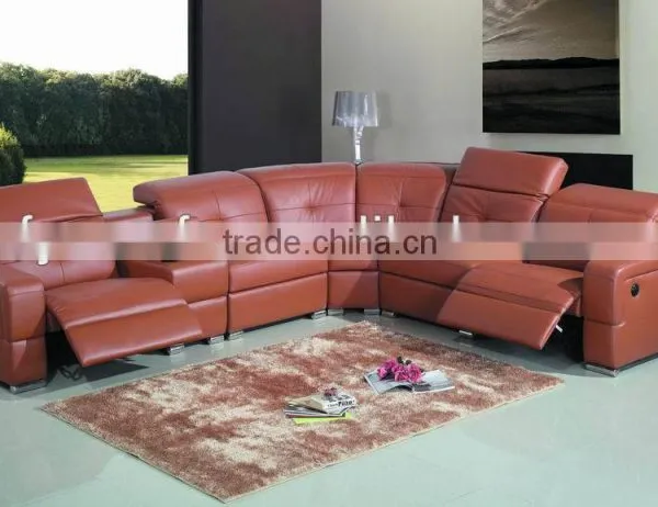 Germany Faux Leather Sectional Corner Sofa Modern photo-2