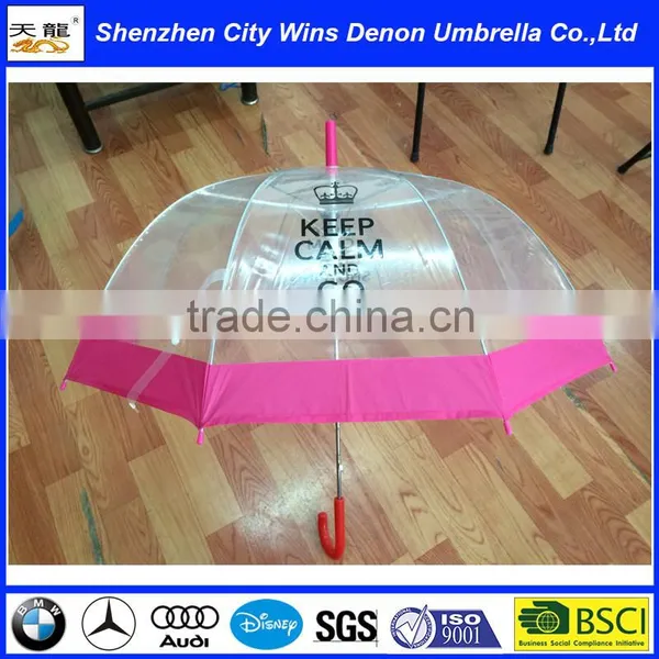 Standard Size Straight Transparent Poe Umbrella Dome Design Transparent Umbrella photo-3