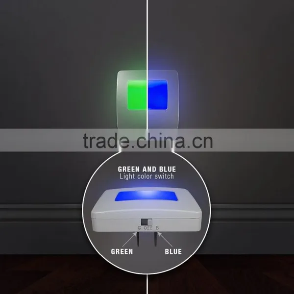 Plug-In LED Night Lights-Blue or Green Setting-ultra Slim photo-2