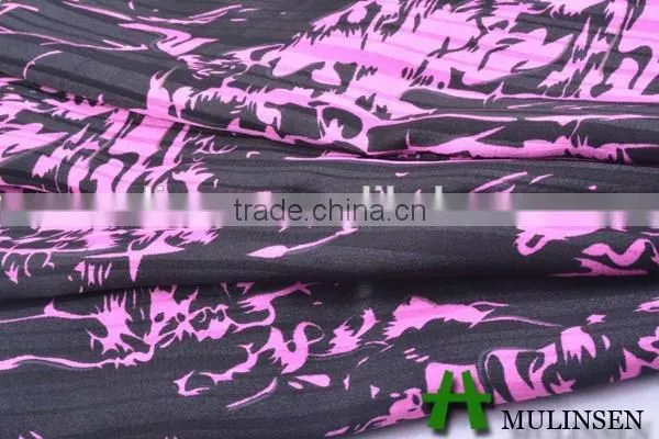 Shaoxing Mulinsen Fabric Manufacturer Cheap Satin With Twist Textile Fabric Design Latest photo-3