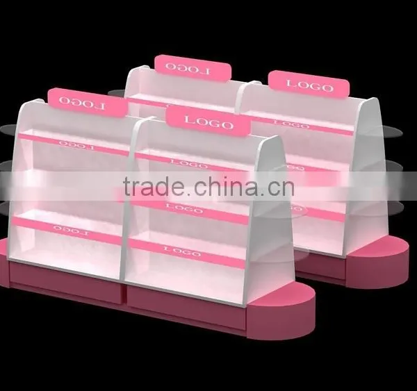 2015 New Arrival Nice Factory Custom Fashion Cosmetic Counter Display Rack photo-2