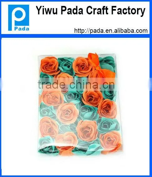 24pcs Confetti Rose Soap in PVC Box With Ribbon