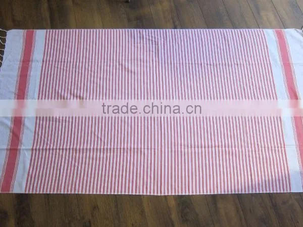 100% Cotton Stripe Beach Towel With Fringe photo-6