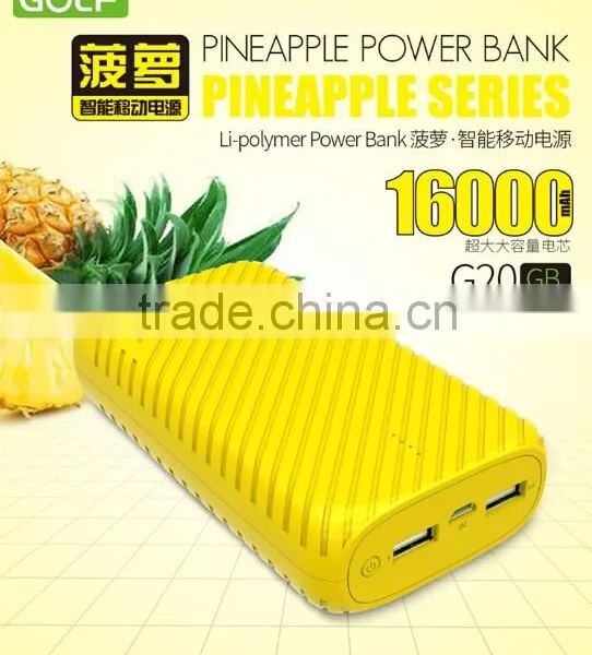 GOLF Original Full Capacity 16000mAh Power Bankcharging for Two Device photo-5