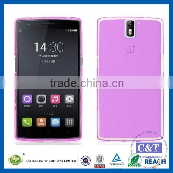 C&T Blue Rubber Flexible TPU Case for OnePlus One photo-2
