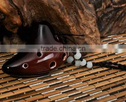 Td059 weian factory 12 holes and 6 holes toy ocarina instrument for foreign