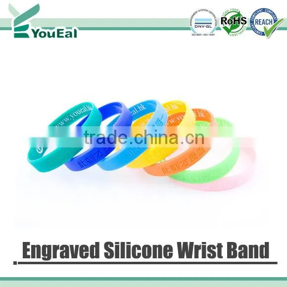 Engraved Silicone Rubber Wrist Bands photo-2