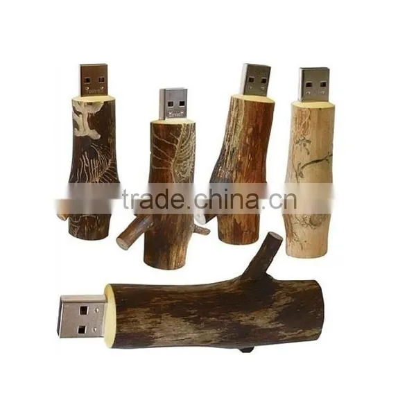 Tree Branch Wooden Usb Flash Drive, ECO Recycled Wooden USB Bulk 2gb Usb Flash Drives Bulk Cheap