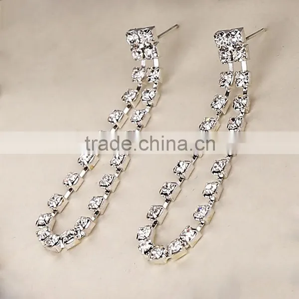 Fashion Elegant Bride Jewelry Wedding Tiara Necklace Earrings Set photo-4