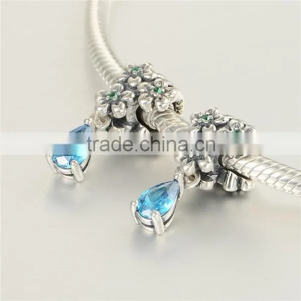 B0005 Fine Handmade 925 Sterling Silver DIY Charm Bangle Jewelry For Women photo-3