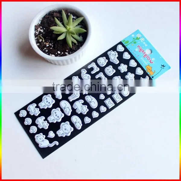 Night Glow in the Dark Animal Puffy Stickers photo-2