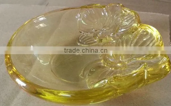 Yellow Crystal Handcrafts Glass Bowl