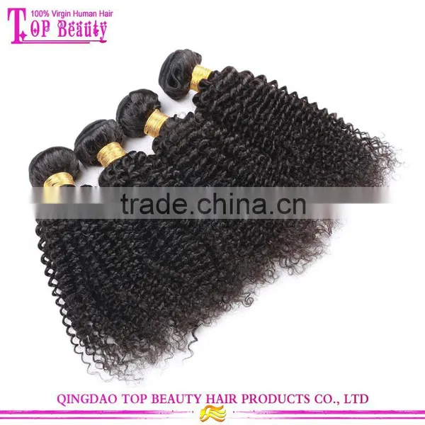 Factory Price Kinky Curly Human Hair Weft High Quality Peerless Peruvian Hair Weft photo-6
