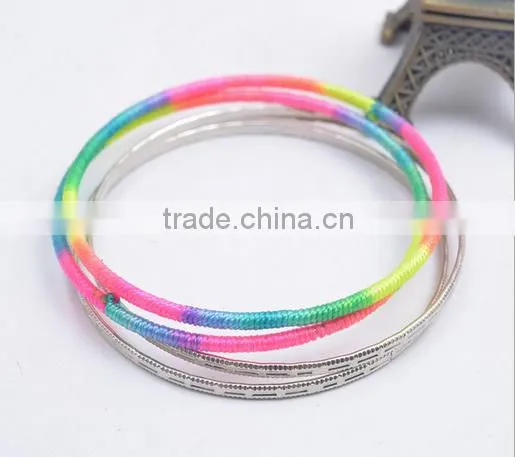 The Latest Exotic Fashion Pure Manual Coloured Thread Heavy Custom Metal Ally Express Wholesale Bracelet
