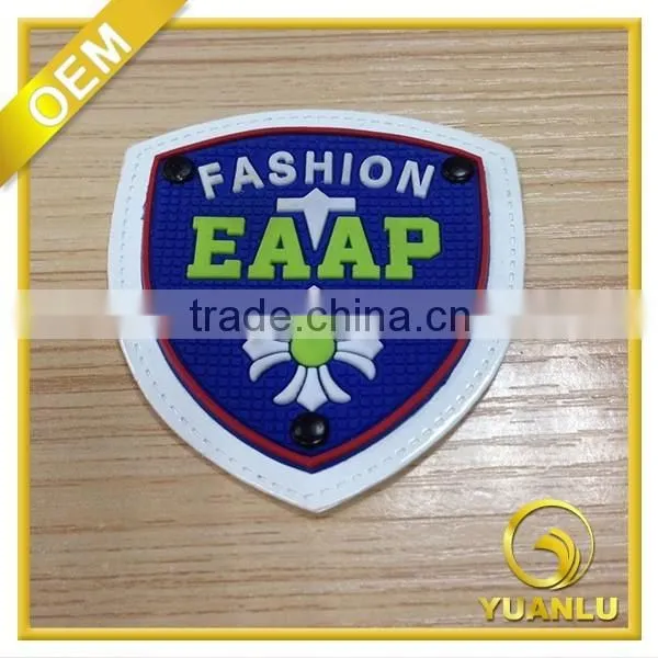 3d pvc patch clothing jeans jacket patches