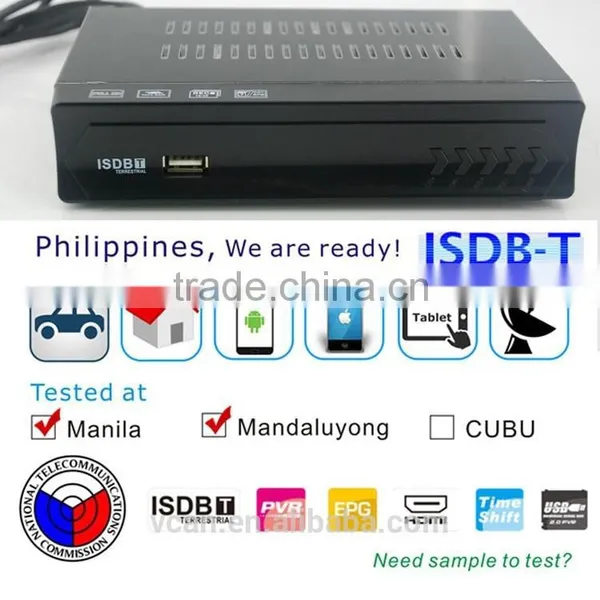 VCAN1047 Home ISDB-T Digital TV Receiver Digital tv Set Top Box for Philippines photo-2