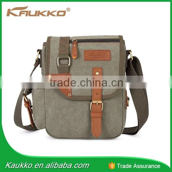 Multicolor Small Canvas Satchel Messenger Cross Body Cotton Bag photo-2