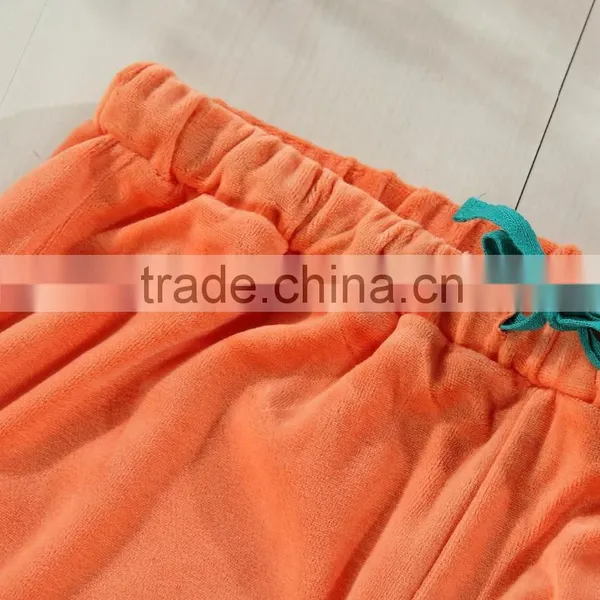 Orange Bamboo Suit Bathrobe Homewear photo-4