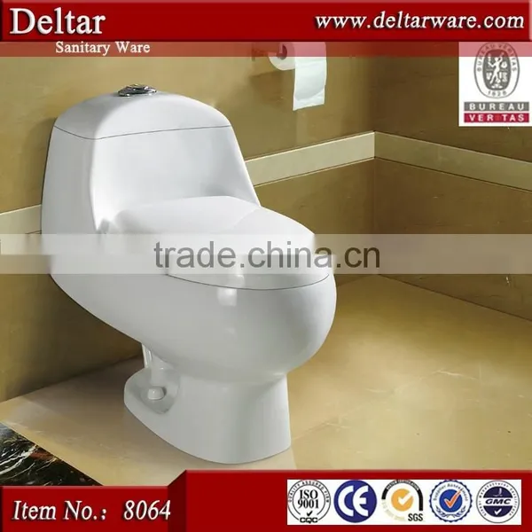 Diamond Big Size Toilet Nice Design, Middle East Favorite wc Toilet, Sanitary Ware One Piece Toilet s Trap 250mm photo-4