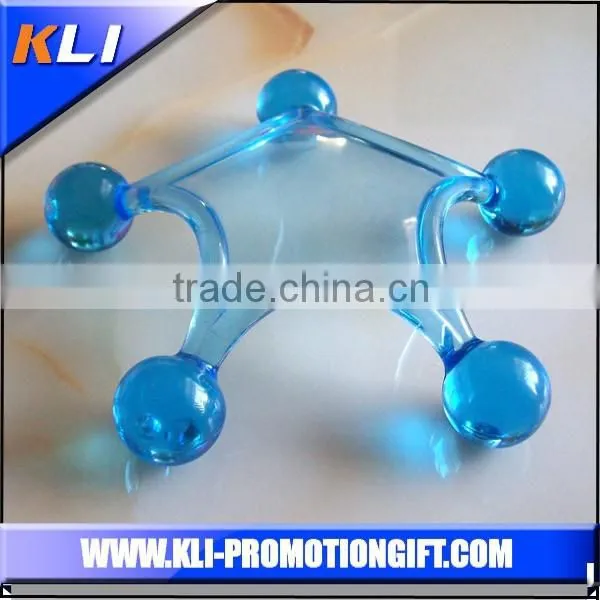five star shape plastic manual massager