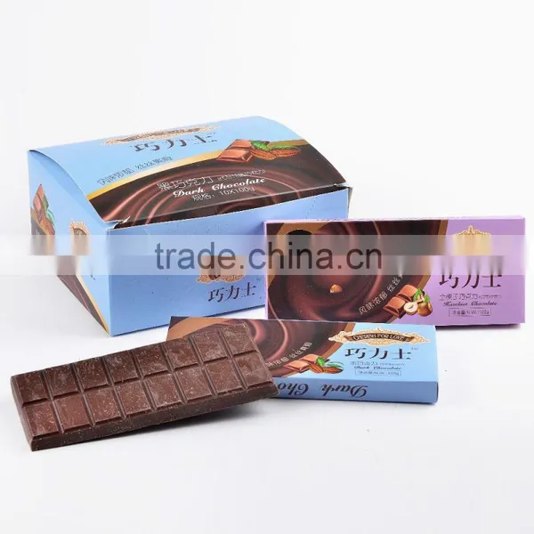 Black Dark Bar Chocolate / 100g Chocolate Bar photo-5