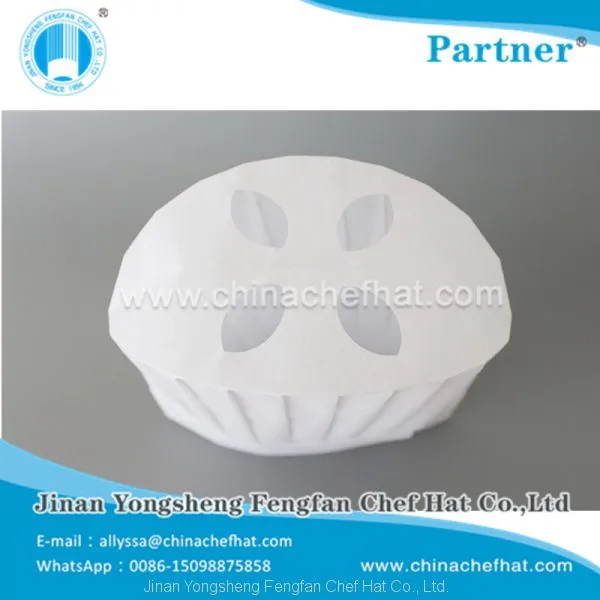 60g Disposable Non Woven Round Top Chef Hat 28cm*30cm photo-5