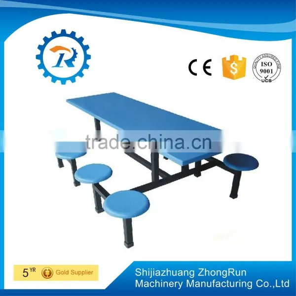 Wooden Furniture Dining Room Rectangle Table and Bench for School Canteen photo-3
