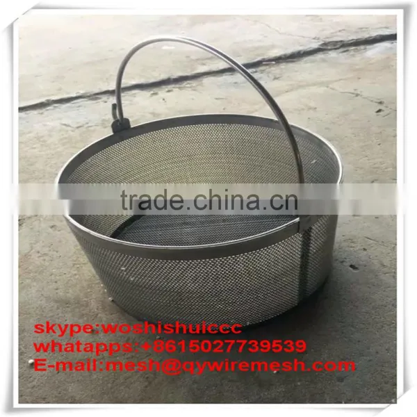 Fruit Bowl Holder Metal Chrome Grid Basket F0094 photo-3
