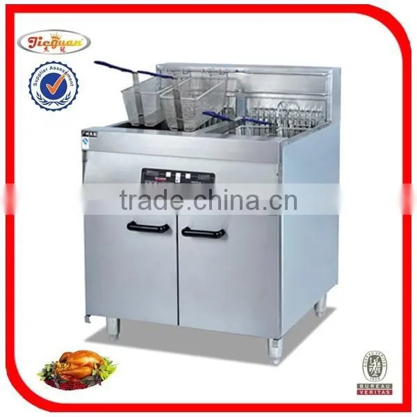 Hot Sale Electric 3-tank Fryer (3-Basket)(Freestanding Type) DF-26-3(0086-13632272289) photo-6