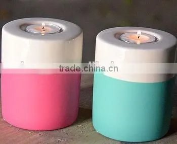 Colour Dipped Tea Light Holder photo-2