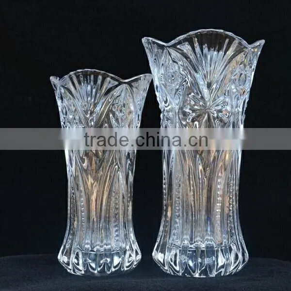 Home or Office Decoration Carving Glass Flower Vase Ornamental Vases photo-4